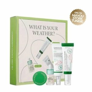AXIS-Y - What Is Your Weather Beauty Box, Dark Spot Correcting Glow Serum 50ml, Spot The Difference Blemish Treatment 15ml, Complete No-Stress Physical Sunscreen V3 50ml - coffret beauté