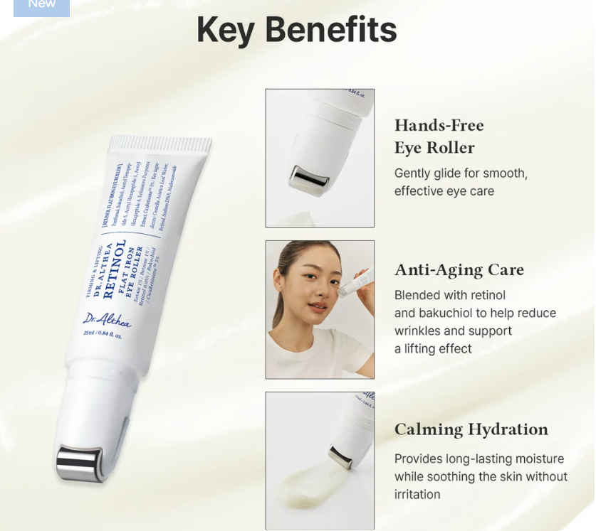Dr. Althea - Retinol Flat Iron Eye Roller - 25 ml – Image 6
