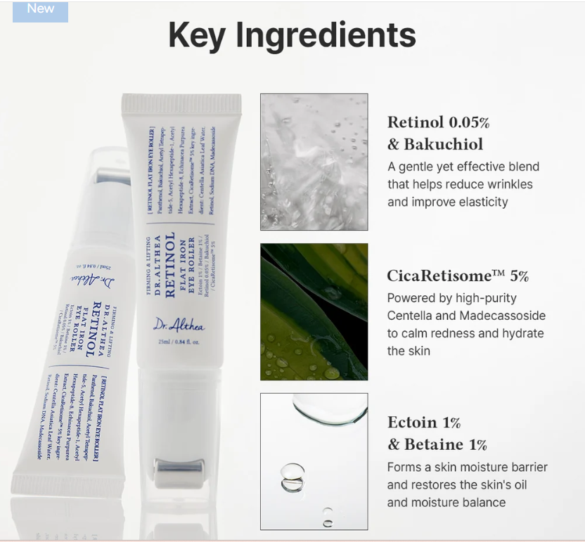 Dr. Althea - Retinol Flat Iron Eye Roller - 25 ml – Image 7